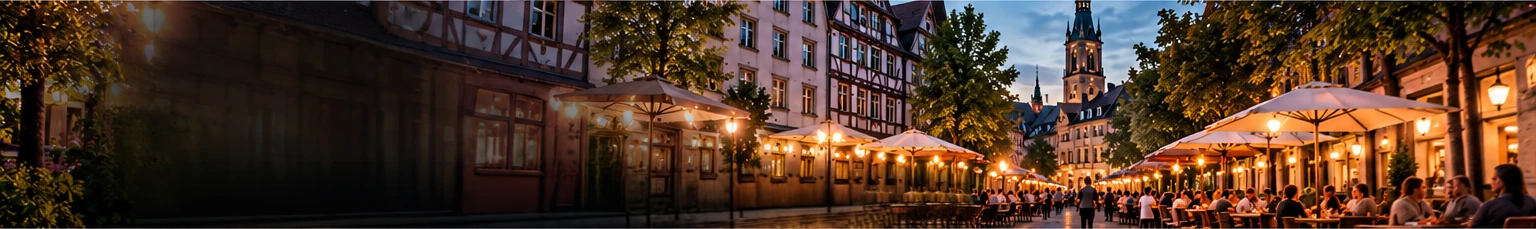 Lokale Gastronomie und belebte Innenstadt